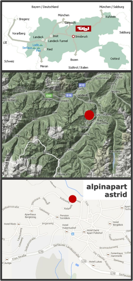 anreise alpinapart astrid appartement fiss