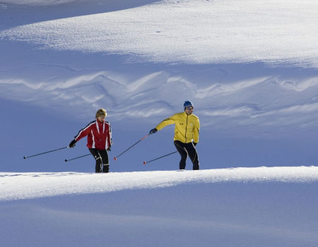 winter langlauf appartement an der skipiste in fiss